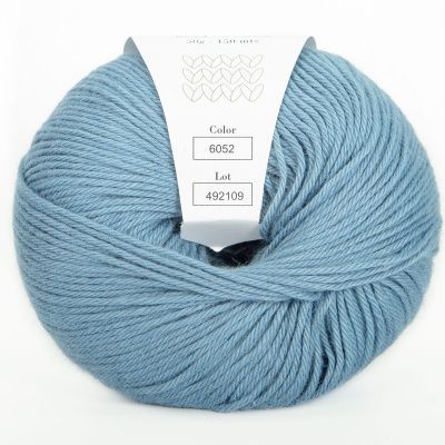 Infinity Cotton Alpaca ( 6052 BLUESTONE)  85% хлопок, 15 % беби альпака 50гр/150 м