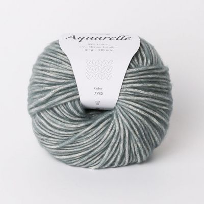 Infinity Aquarelle ( 7745 EUCALYPTUS) 65% хлопок, 35% мериносовая шерсть 50 гр/110 м